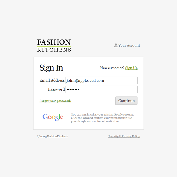 Websites: Fashion Kitchens